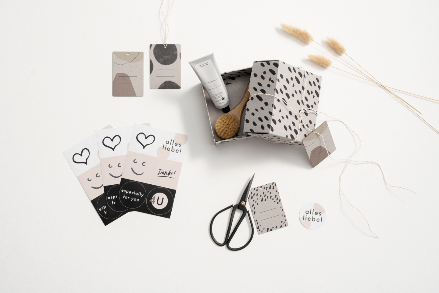 RUCK - Naturseifen Geschenkverpackungs-Set inkl. Geschenkanhänger und Sticker-Set
