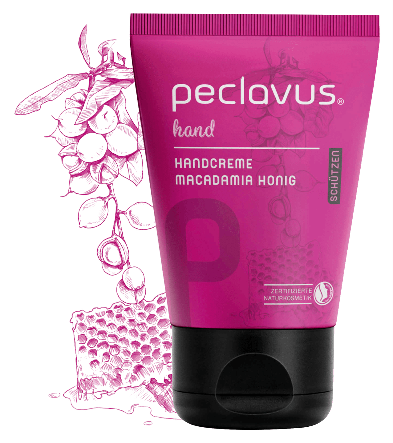 peclavus - Handcreme Macadamia Honig | Schützen, 30 ml
