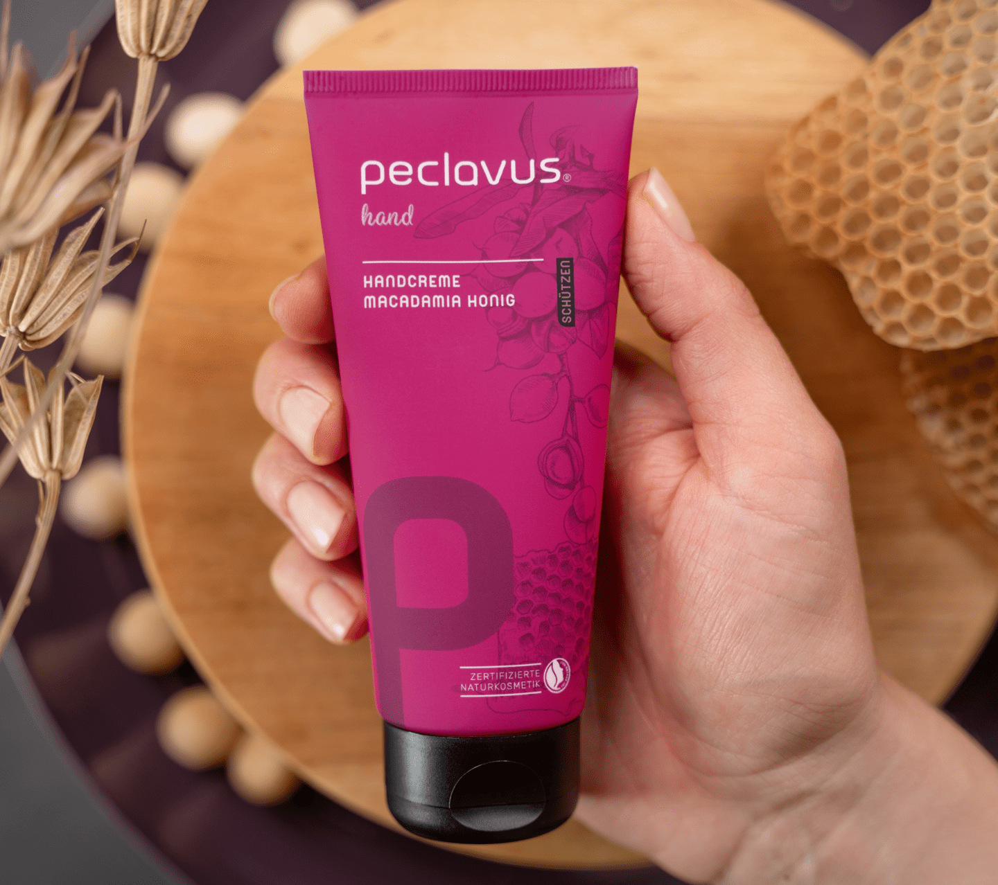 peclavus - Handcreme Macadamia Honig | Schützen, 100 ml